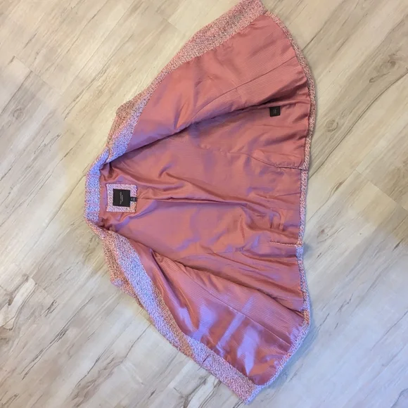 The Limited Pink Tweed Bouclé Blazer Jacket - Picture 2 of 6